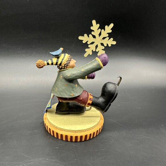 Williraye Snowdancing Little Boy 2001 Winter Skating Figurine Snowflake Vintage - Picture 4 of 10